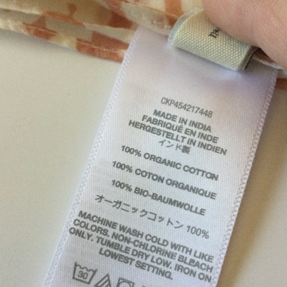 MADEWELL ORGANIC COTTON BANDANA CLAY AND WHITE MIXED ANIMAL PRINT NWOT - Picture 9 of 10